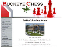Tablet Screenshot of buckeyechess.com